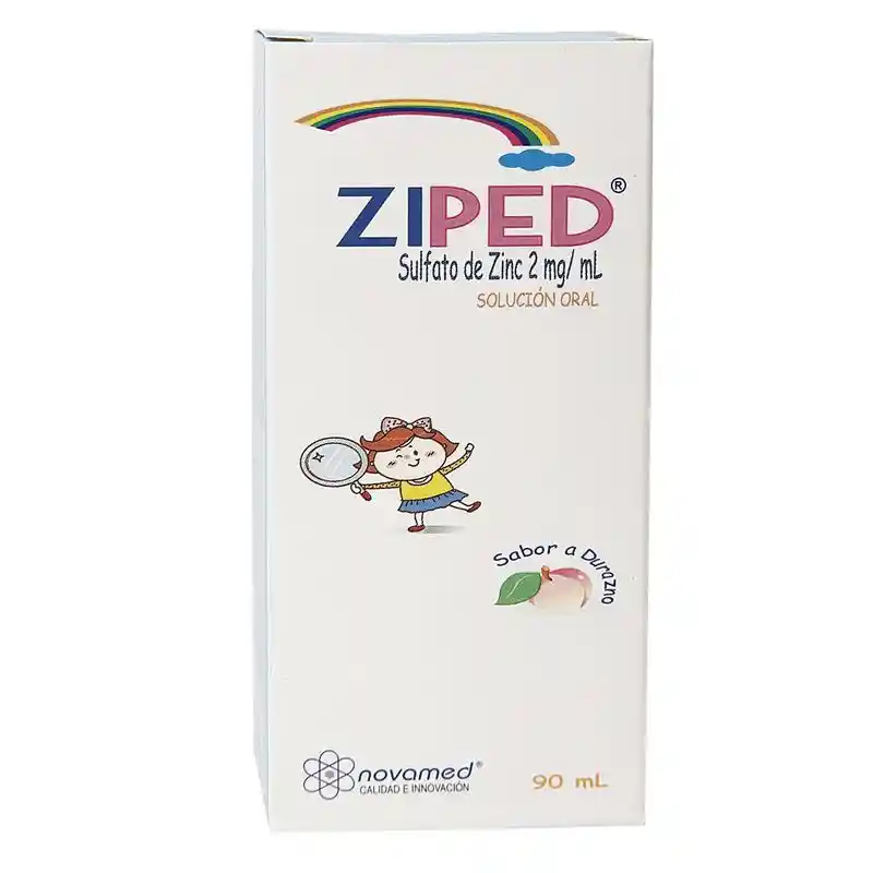 Ziped Solución Oral con Sabor a Durazno (2 mg)
