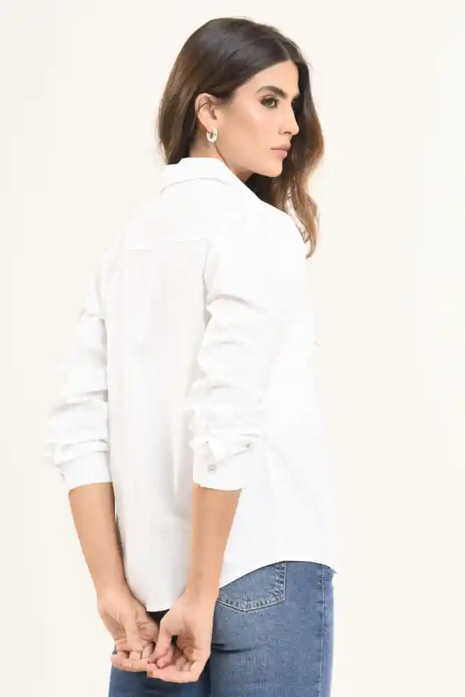 Camisa Popelina Manga Larga
