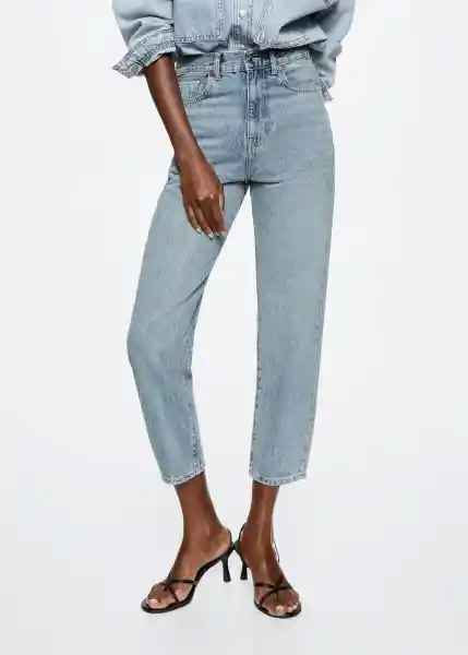 Jeans Cris Tejano Medio Talla 38 Mujer Mango