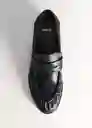 Zapatos Peonza Negro Talla 39 Mujer Mango