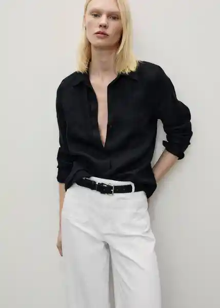 Jean Emma Blanco Talla 34 Mujer Mango