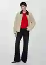 Cardigan Paco Rojo Talla M Mujer Mango