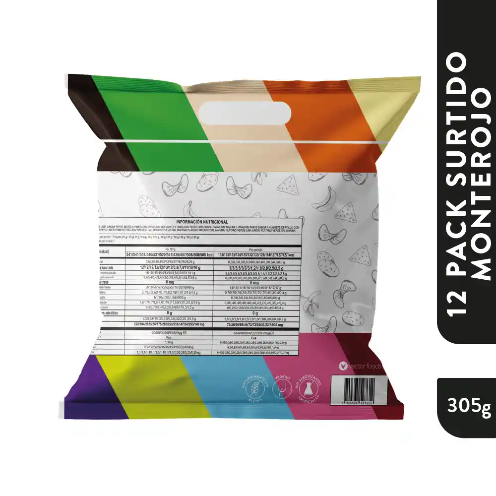 Monte Rojo 12Pack Surtido Monterojo 305gr