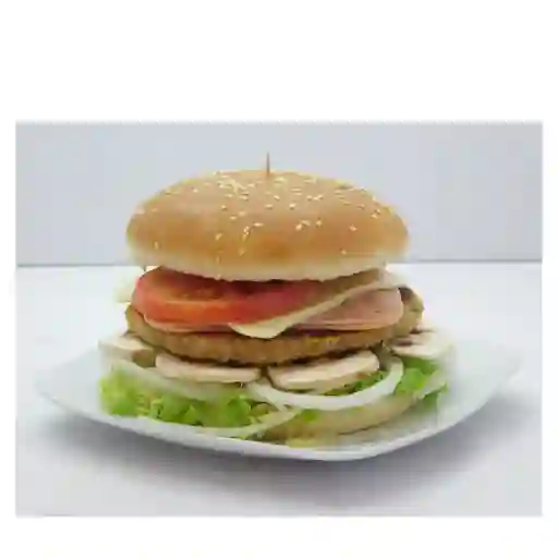 Hamburguesa de Jamón y Queso Pollo