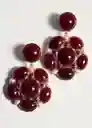 Pendientes Lina Rojo Talla 99 Mujer Mango