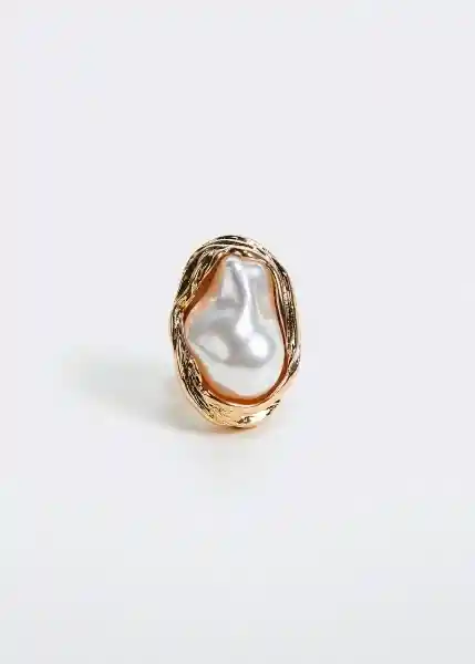 Anillo Aina Oro Talla M Mujer Mango