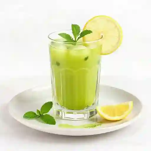 Matcha lemon spritz