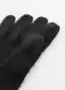 Guantes Beatriz Negro Talla 99 Mujer Mango