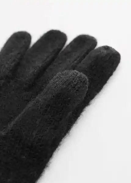 Guantes Beatriz Negro Talla 99 Mujer Mango