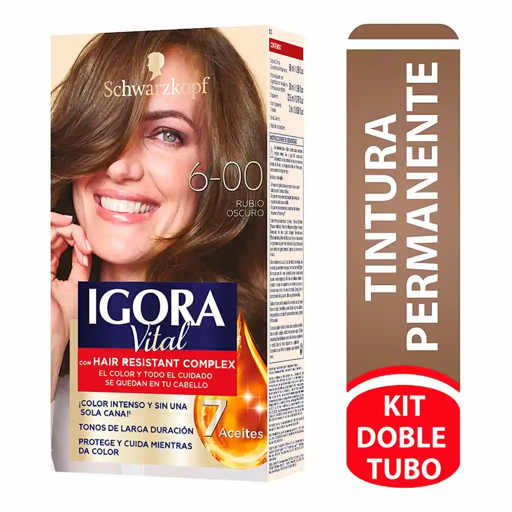 Igora Tinte Vital Permanente 6 00 Ruibio Oscuro Dt