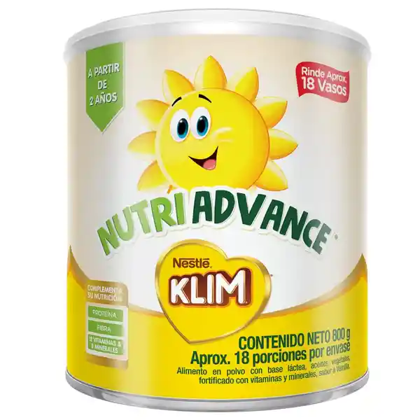 Complemento nutricional KLIM Nutriadvance x 800g