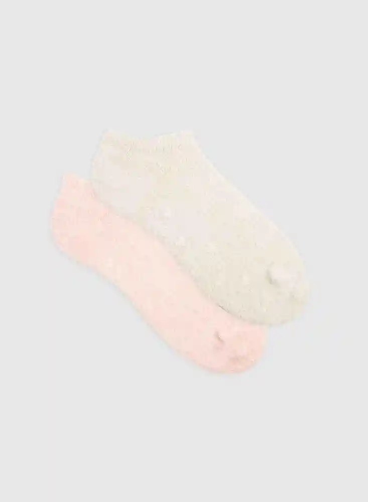 Calcetin Casual Largo Punto Blanco 725750