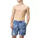 Pantaloneta Printed Leisure 18 Pulgadas V2 Hombre Azul-l