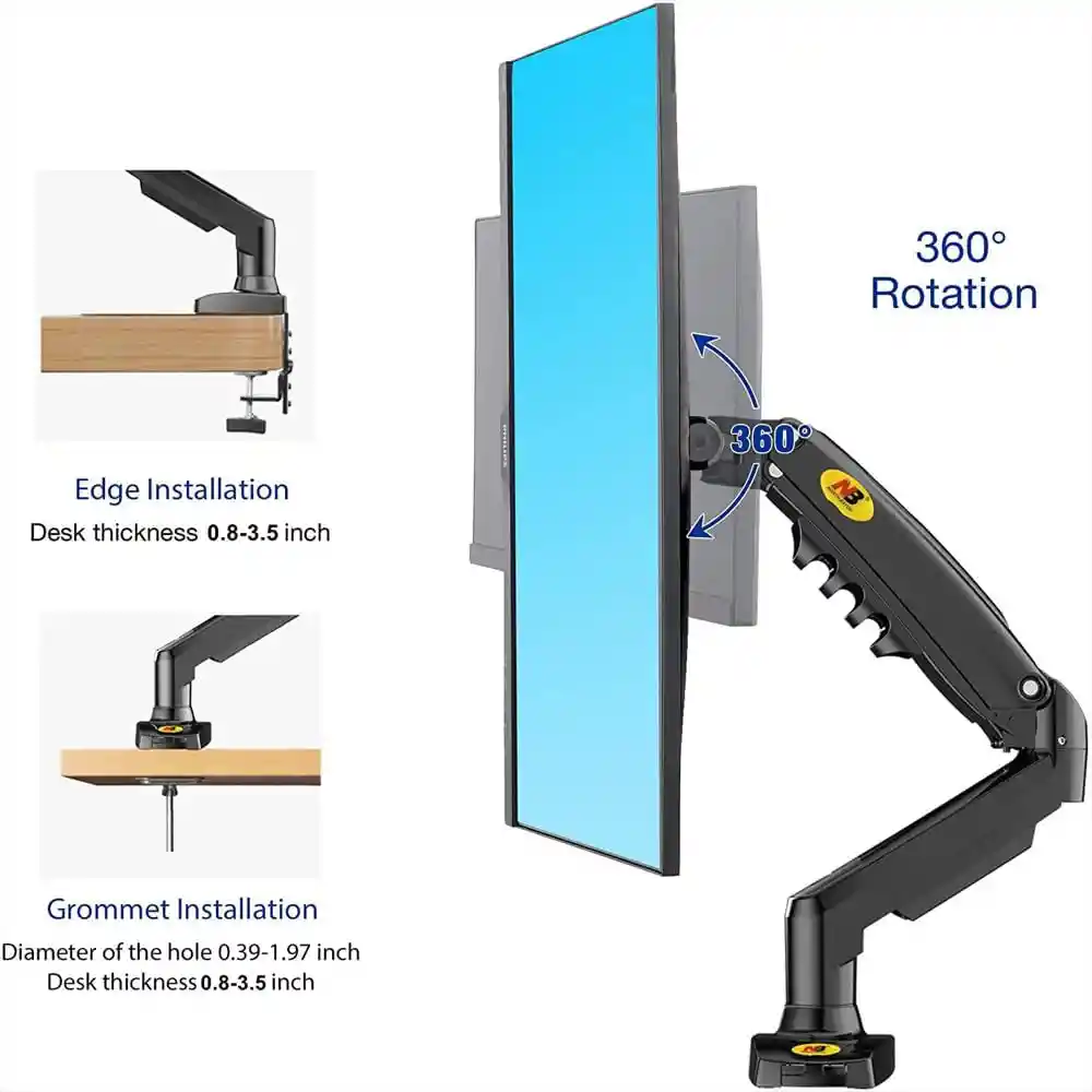 Soporte De Brazo Monitor a Escritorio NB F80 de 17 A 30