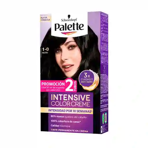 Tinte Palette Color Creme 1-0 Negro