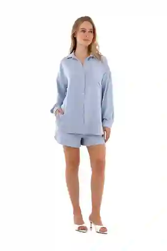 Short Ayden Azul Claro Talla XS Mercedes Campuzano