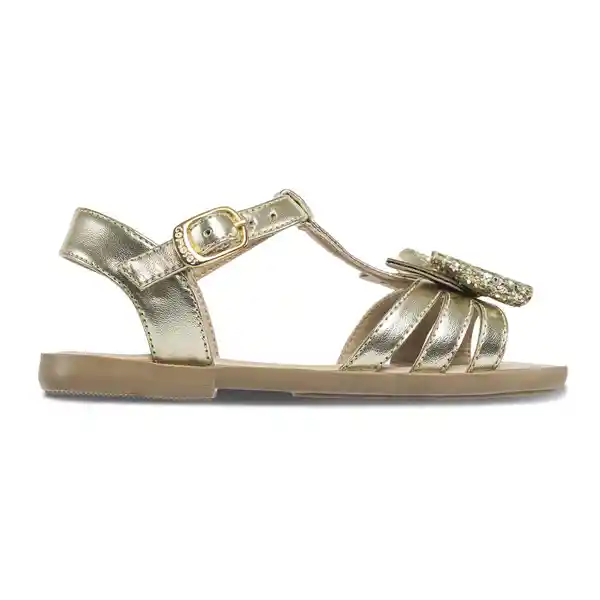 Los Gomosos Sandalias Kaddy Niña Dorado Talla 23