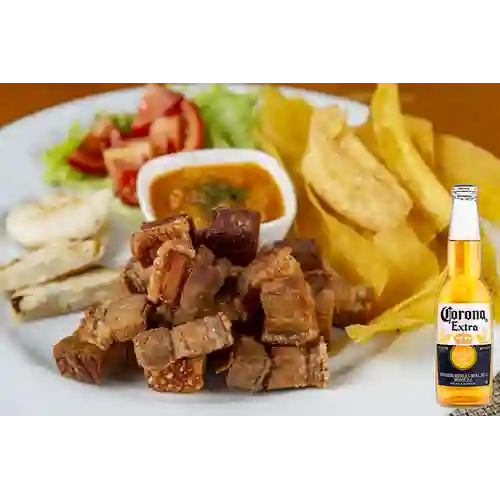 Combo Chicharrón Crocante Especial + Corona 330ml