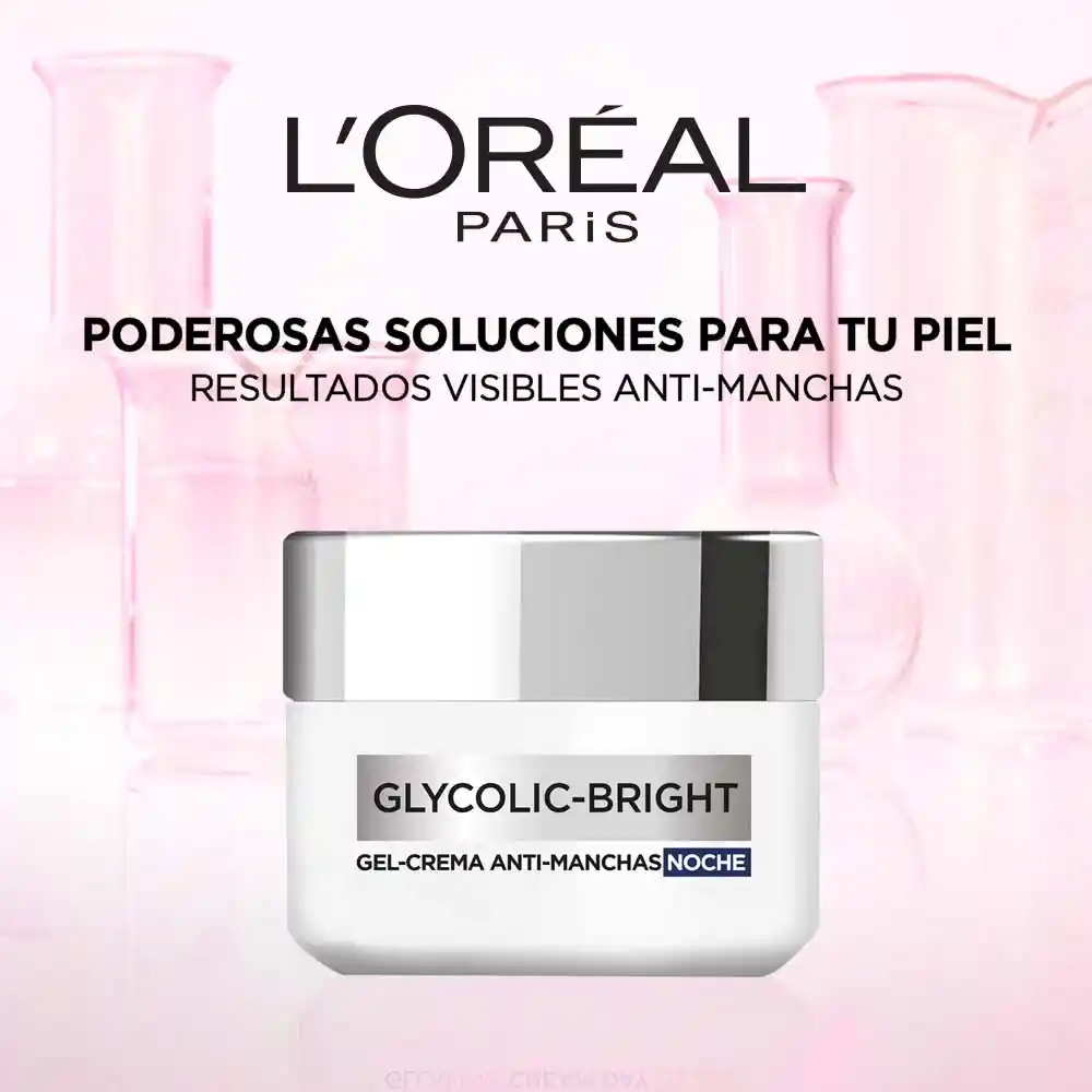 Crema Gel Noche Antimanchas Ácido Glicólico LOréal Paris 50 mL