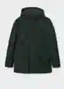 Anorak Bridge Verde Talla Xxl Hombre Mango