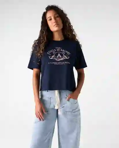 Camiseta Mujer Azul Talla M 602G000_AZU194024 Americanino