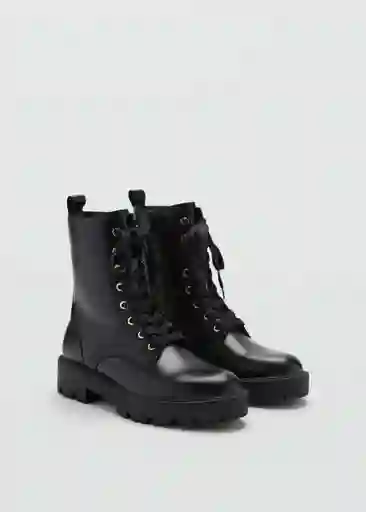 Botines Mountain Negro Talla 40 Mujer Mango