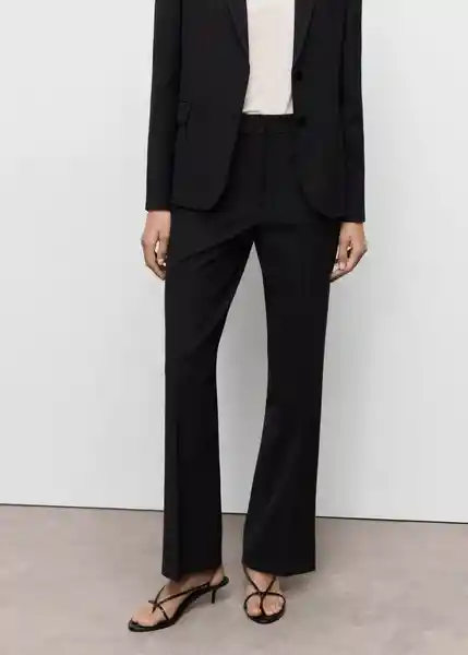Pantalón Bergen Navy Talla 40 Mujer Mango