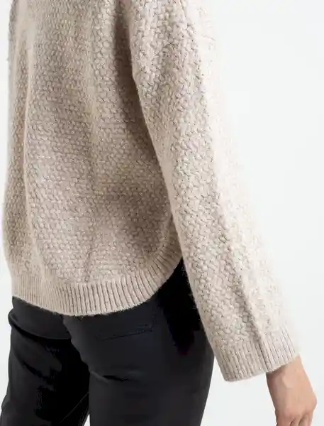  Sueter Arce Mujer Crudo Polar Claro Talla M Naf-Naf 