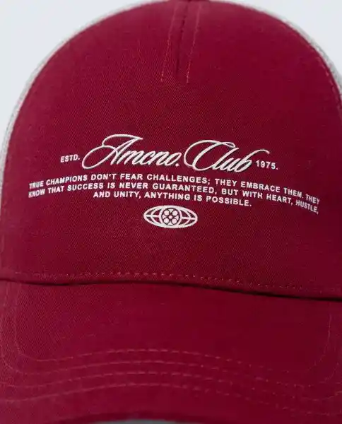 Gorra Unisex Rojo Talla M 759G505_ROJ191724 Americanino