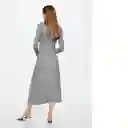 Vestido Fri Gris Talla S Mujer Mango