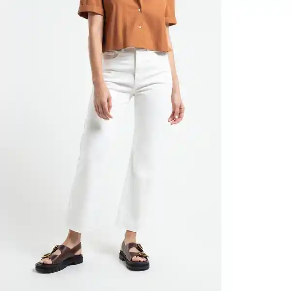 Pantalón Polen Mujer Crudo Cannoli Claro 12 532E323 Naf Naf