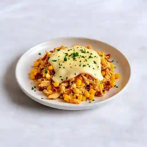 Maiz Pollo Tocineta Parmesano