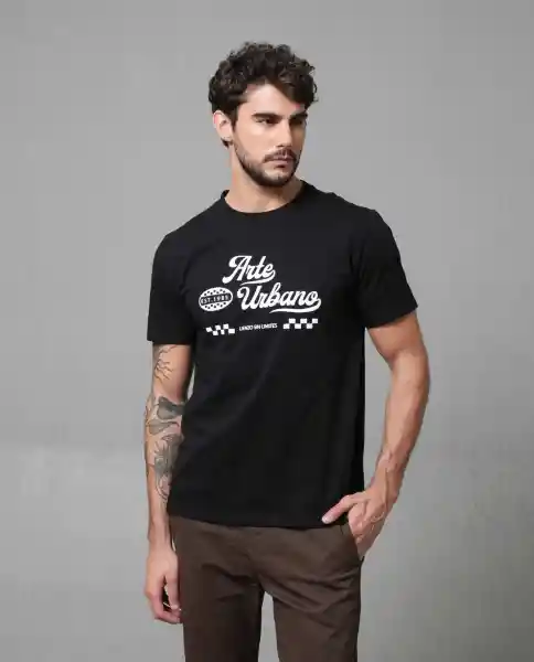 Camiseta Hombre Negro S 103G001_NEG194007 Rifle
