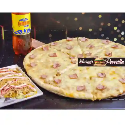 (Combo 6)Pizza Familiar + Mazorcada + Gaseosa