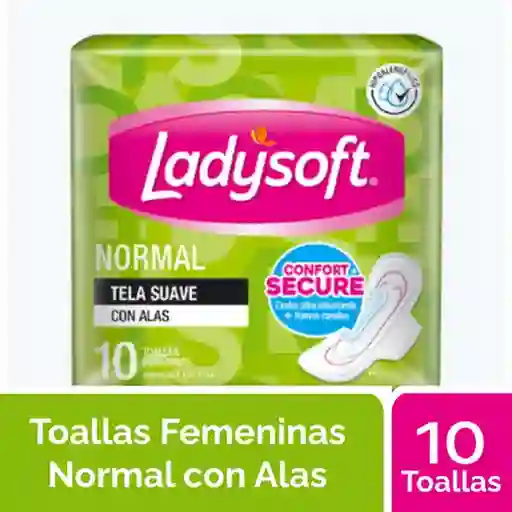 Ladysoft Toallas Higiénicas Normal Tela Suave