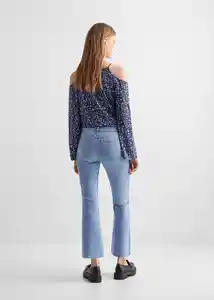 Jean Flare Cut Tejano Medio Talla 20 Teen Niñas Mango