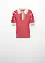 Buzo Jersey Carmín Rojo Talla XS Mujer Mango