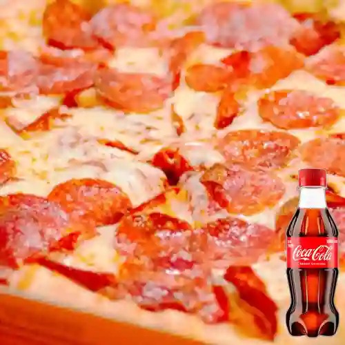 Combo Pizza de Pepperoni + Coca Cola Original 250ML