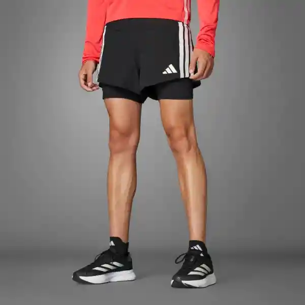 Adidas Pantaloneta Adizero 2I1 M Correr Hombre Negro Talla XL