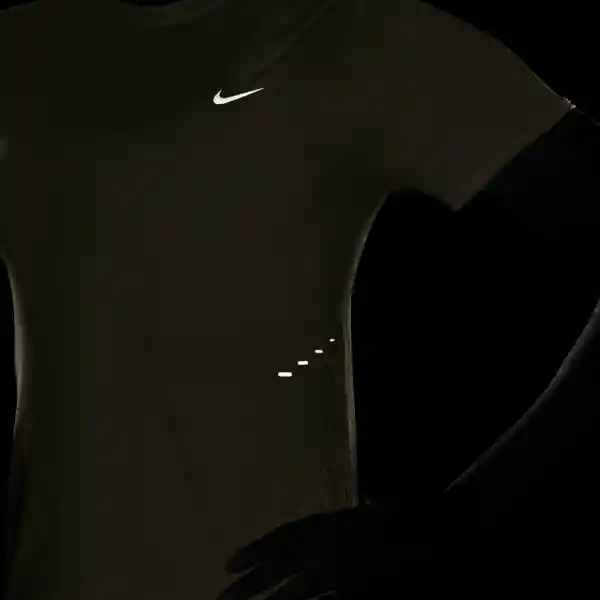 Nike Camiseta W Swift Df Top Manga Corta Mujer Gris Talla XS