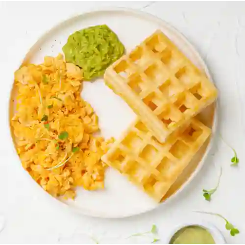 Waffle de Yuca y Queso