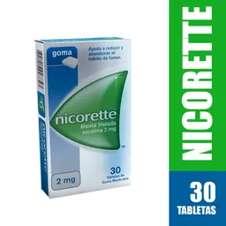 Menta Helada Nicorette Tableta Masticable 2 Mg