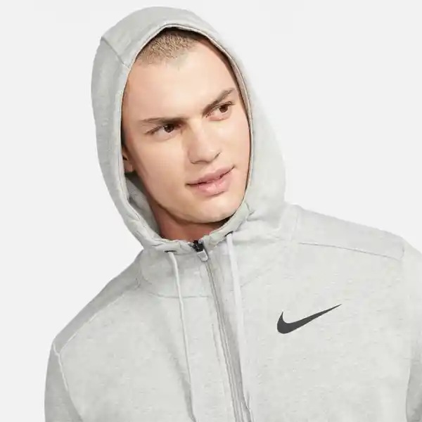 Nike Chaqueta Df Flc Hd Fz Para Hombre Gris Talla M