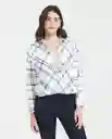 Camisa Checks Femenino Crudo Porcelana Claro Talla S Chevignon