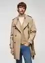 Chaqueta Parka Tango Camel Talla XXL Hombre Mango