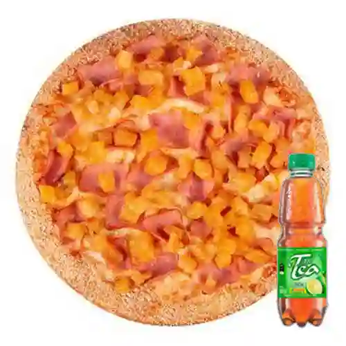 Combo pizza hawaiana + mr tea