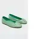 Zapato Paso Verde Pastel Talla 42 Mujer Mango