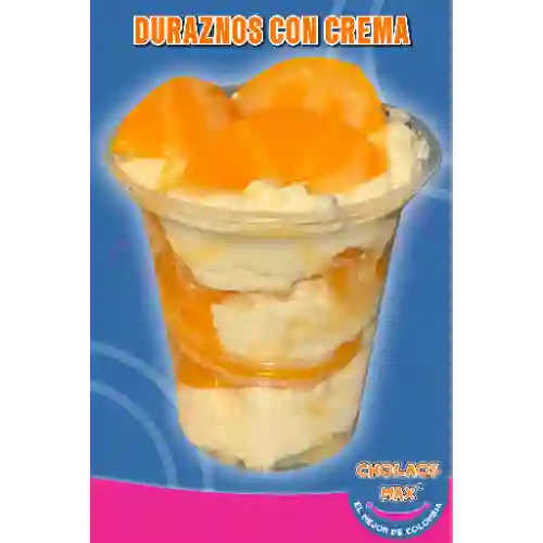 Duraznos con Crema