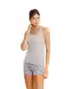 Camiseta Sisa Pijama Gris Jasp Mujer L Bronzini