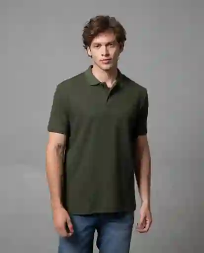 Camiseta Polo Hombre Verde M 191G102_VER190415 Rifle